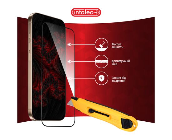 Стекло защитное Intaleo Full Glue Apple iPhone 16 Pro Black (1283126593802), изображение 5 Стекло защитное Intaleo Full Glue Apple iPhone 16 Pro Black (1283126593802), изображение 5