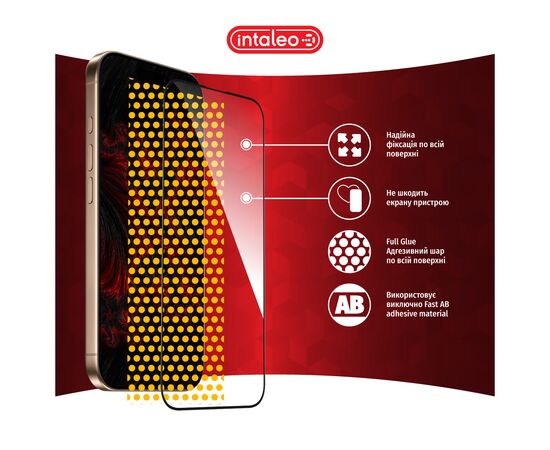 Стекло защитное Intaleo Full Glue Apple iPhone 16 Pro Black (1283126593802), изображение 7 Стекло защитное Intaleo Full Glue Apple iPhone 16 Pro Black (1283126593802), изображение 7