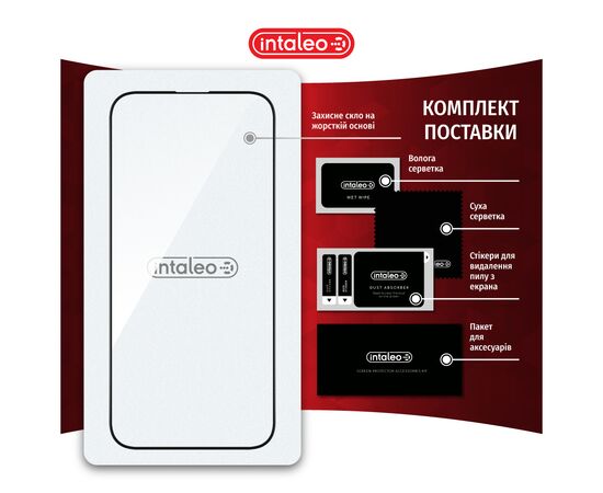 Стекло защитное Intaleo Full Glue Apple iPhone 16 Pro Black (1283126593802), изображение 8 Стекло защитное Intaleo Full Glue Apple iPhone 16 Pro Black (1283126593802), изображение 8
