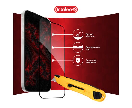 Скло захисне Intaleo Full Glue Apple iPhone 16E Black (1283126614316), зображення 5 Скло захисне Intaleo Full Glue Apple iPhone 16E Black (1283126614316), зображення 5