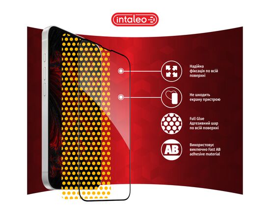 Скло захисне Intaleo Full Glue Apple iPhone 16E Black (1283126614316), зображення 7 Скло захисне Intaleo Full Glue Apple iPhone 16E Black (1283126614316), зображення 7
