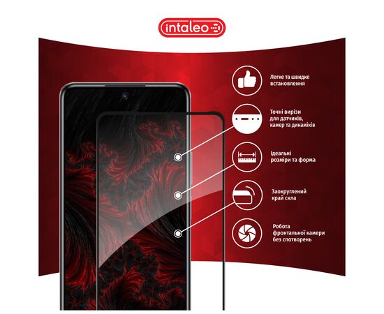 Стекло защитное Intaleo Full Glue Infinix Hot 40 Black (1283126589195), изображение 3 Стекло защитное Intaleo Full Glue Infinix Hot 40 Black (1283126589195), изображение 3