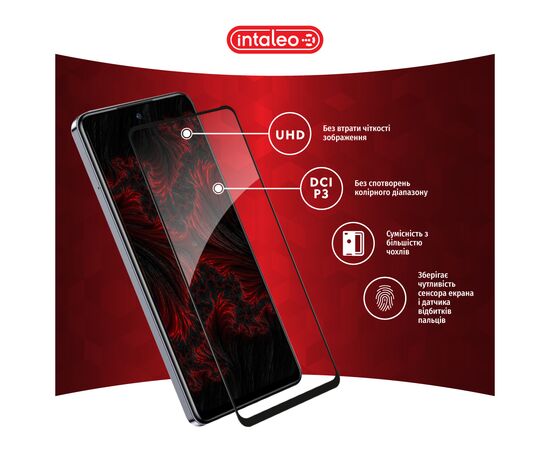 Стекло защитное Intaleo Full Glue Infinix Hot 40 Black (1283126589195), изображение 4 Стекло защитное Intaleo Full Glue Infinix Hot 40 Black (1283126589195), изображение 4