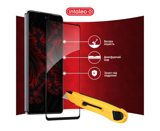 Стекло защитное Intaleo Full Glue Infinix Hot 40 Black (1283126589195), изображение 5 Стекло защитное Intaleo Full Glue Infinix Hot 40 Black (1283126589195), изображение 5