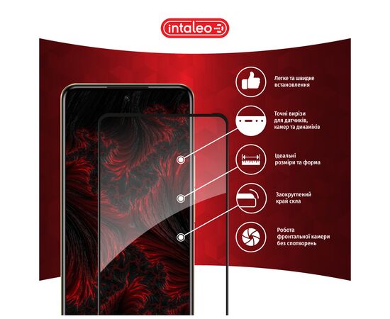 Стекло защитное Intaleo Full Glue Infinix Hot 40 Pro Black (1283126589263), изображение 3 Стекло защитное Intaleo Full Glue Infinix Hot 40 Pro Black (1283126589263), изображение 3