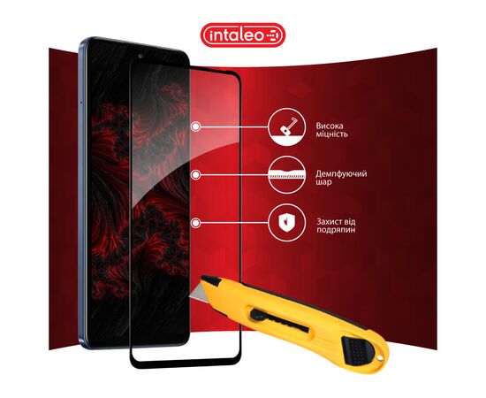 Стекло защитное Intaleo Full Glue Infinix Hot 50 4G Black (1283126607318), изображение 5