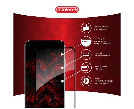 Стекло защитное Intaleo Full Glue Infinix Hot 50i Black (1283126607332), изображение 3 Стекло защитное Intaleo Full Glue Infinix Hot 50i Black (1283126607332), изображение 3