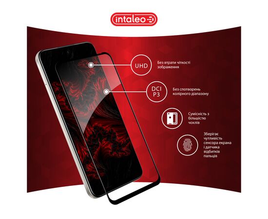 Стекло защитное Intaleo Full Glue Infinix Hot 50i Black (1283126607332), изображение 4 Стекло защитное Intaleo Full Glue Infinix Hot 50i Black (1283126607332), изображение 4