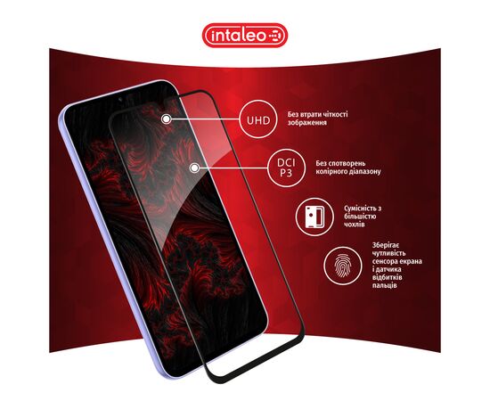 Скло захисне Intaleo Full Glue Samsung A34 5G Black (1283126559839), зображення 4 Скло захисне Intaleo Full Glue Samsung A34 5G Black (1283126559839), зображення 4
