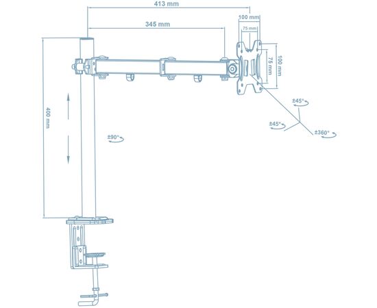 Кронштейн Walfix DM-300B, изображение 2 Кронштейн Walfix DM-300B, изображение 2