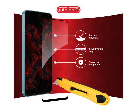 Стекло защитное Intaleo Full Glue Honor X8A Black (1283126591174), изображение 5 Стекло защитное Intaleo Full Glue Honor X8A Black (1283126591174), изображение 5