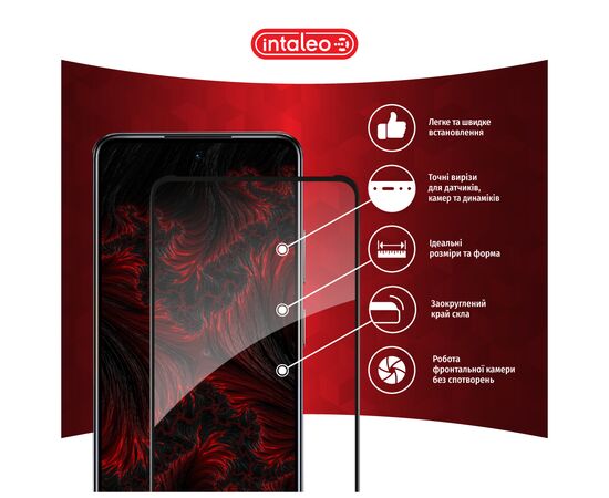 Стекло защитное Intaleo Full Glue Infinix Hot 40i Black (1283126588945), изображение 3 Стекло защитное Intaleo Full Glue Infinix Hot 40i Black (1283126588945), изображение 3