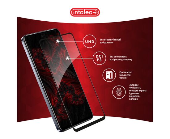 Стекло защитное Intaleo Full Glue Infinix Hot 40i Black (1283126588945), изображение 4 Стекло защитное Intaleo Full Glue Infinix Hot 40i Black (1283126588945), изображение 4