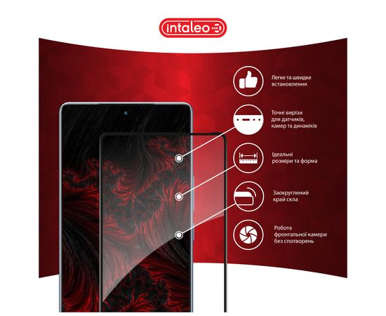 Скло захисне Intaleo Full Glue Infinix Note 40 4G Black (1283126594915), зображення 3 Скло захисне Intaleo Full Glue Infinix Note 40 4G Black (1283126594915), зображення 3