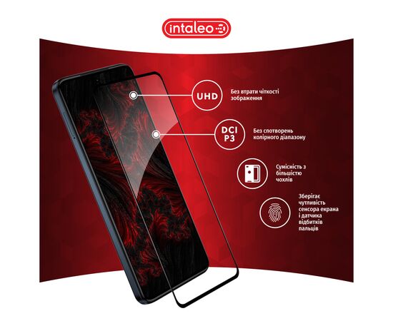 Стекло защитное Intaleo Full Glue Moto G84 Black (1283126582363), изображение 4 Стекло защитное Intaleo Full Glue Moto G84 Black (1283126582363), изображение 4