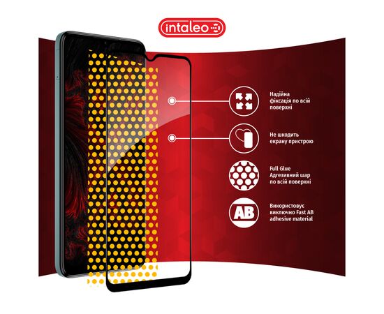 Стекло защитное Intaleo Full Glue Nokia C32 Black (1283126582240), изображение 7 Стекло защитное Intaleo Full Glue Nokia C32 Black (1283126582240), изображение 7