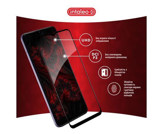 Стекло защитное Intaleo Full Glue Nokia G42 5G Black (1283126582127), изображение 4 Стекло защитное Intaleo Full Glue Nokia G42 5G Black (1283126582127), изображение 4