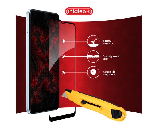 Стекло защитное Intaleo Full Glue Oppo A18 Black (1283126583179), изображение 5 Стекло защитное Intaleo Full Glue Oppo A18 Black (1283126583179), изображение 5