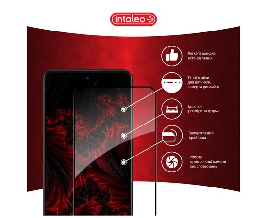 Скло захисне Intaleo Full Glue Oppo A3 5G Black (1283126598760), зображення 3 Скло захисне Intaleo Full Glue Oppo A3 5G Black (1283126598760), зображення 3