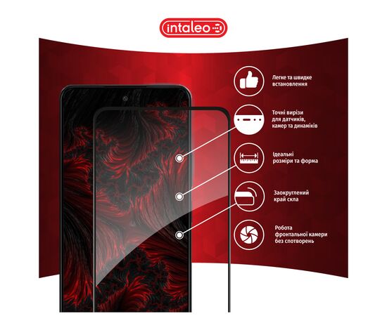 Стекло защитное Intaleo Full Glue Oppo A58 4G Black (1283126583490), изображение 3 Стекло защитное Intaleo Full Glue Oppo A58 4G Black (1283126583490), изображение 3
