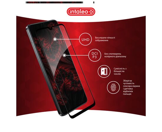 Стекло защитное Intaleo Full Glue Realme Note 60X Black (1283126609053), изображение 4 Стекло защитное Intaleo Full Glue Realme Note 60X Black (1283126609053), изображение 4