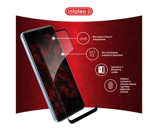 Стекло защитное Intaleo Full Glue Realme V20 Black (1283126559440), изображение 4 Стекло защитное Intaleo Full Glue Realme V20 Black (1283126559440), изображение 4
