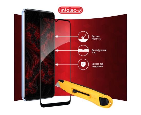 Стекло защитное Intaleo Full Glue Realme V20 Black (1283126559440), изображение 5 Стекло защитное Intaleo Full Glue Realme V20 Black (1283126559440), изображение 5