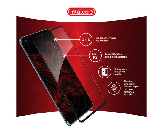 Стекло защитное Intaleo Full Glue Xiaomi Mi 11 Pro Black (1283126521164), изображение 4 Стекло защитное Intaleo Full Glue Xiaomi Mi 11 Pro Black (1283126521164), изображение 4