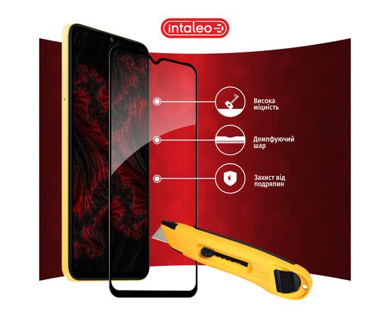 Стекло защитное Intaleo Full Glue Xiaomi Poco M5 Black (1283126545092), изображение 5 Стекло защитное Intaleo Full Glue Xiaomi Poco M5 Black (1283126545092), изображение 5