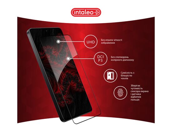 Стекло защитное Intaleo Full Glue Xiaomi Poco X7 Pro Black (1283126607882), изображение 4 Стекло защитное Intaleo Full Glue Xiaomi Poco X7 Pro Black (1283126607882), изображение 4