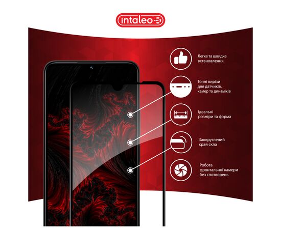 Скло захисне Intaleo Full Glue Xiaomi Redmi 14C Black (1283126598722), зображення 3 Скло захисне Intaleo Full Glue Xiaomi Redmi 14C Black (1283126598722), зображення 3