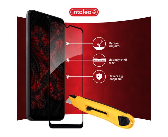 Стекло защитное Intaleo Full Glue Xiaomi Redmi A2+ Black (1283126564604), изображение 5 Стекло защитное Intaleo Full Glue Xiaomi Redmi A2+ Black (1283126564604), изображение 5