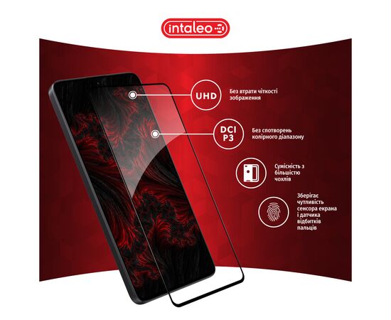 Скло захисне Intaleo Full Glue Xiaomi Redmi Note 13 5G Black (1283126583902), зображення 4 Скло захисне Intaleo Full Glue Xiaomi Redmi Note 13 5G Black (1283126583902), зображення 4