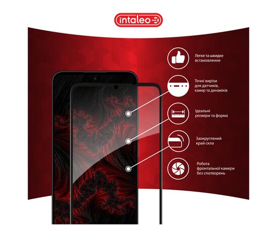 Стекло защитное Intaleo Full Glue ZTE Blade A35 Black (1283126598739), изображение 3 Стекло защитное Intaleo Full Glue ZTE Blade A35 Black (1283126598739), изображение 3