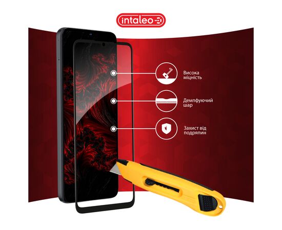 Скло захисне Intaleo Full Glue ZTE Blade A55 Black (1283126598746), зображення 5 Скло захисне Intaleo Full Glue ZTE Blade A55 Black (1283126598746), зображення 5