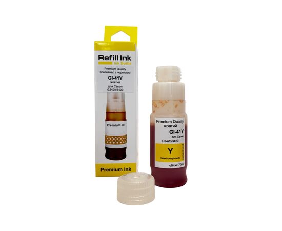 Чорнило Premium Quality Canon GI-41Y 70мл Yellow (70264926)