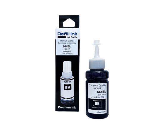 Чорнило Premium Quality Epson 664Bk 70мл Black (70264878)