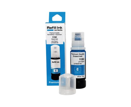 Чернила Premium Quality Epson 115 70мл Cyan C13T0 C13T07D24A (70264909)