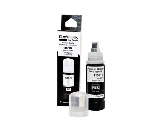 Чорнило Premium Quality Epson 115 70мл Photo Black C13T07D14A (70264907)