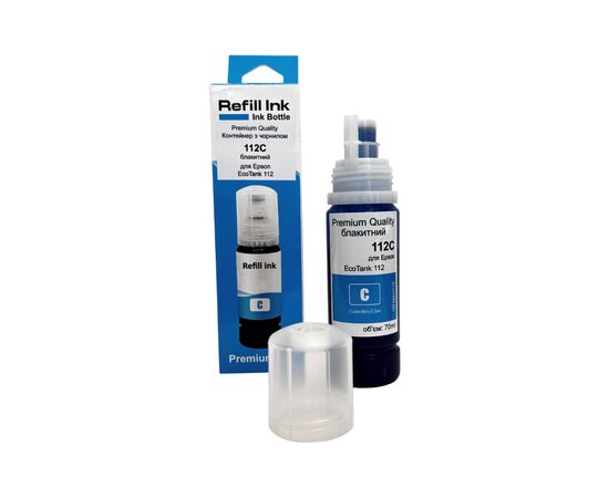 Чернила Premium Quality Epson 112C 70мл Cyan (70264875)