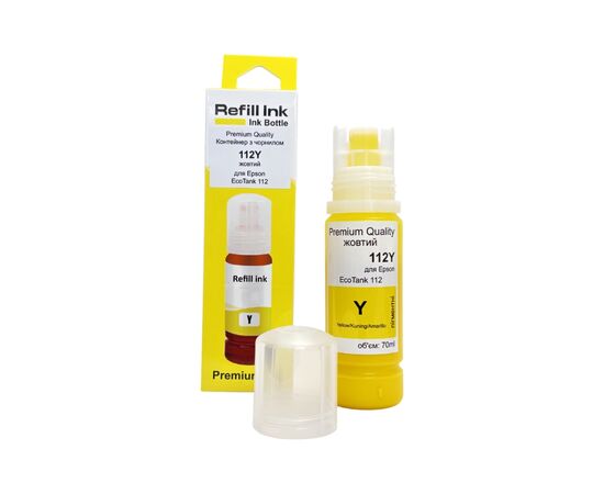 Чернила Premium Quality Epson 112Y 70мл Yellow (70264877)