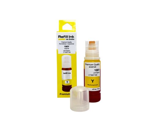 Чернила Premium Quality Epson 106 70мл Yellow C13T00R440 (70264894)