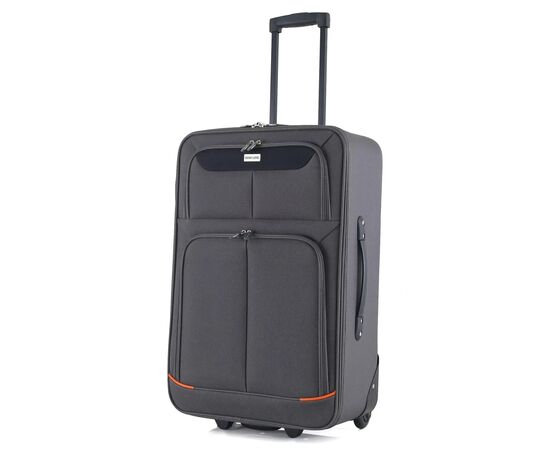 Чемодан Semi Line 24" M T5754-2 Grey/Orange Lines (DAS303343), изображение 2 Чемодан Semi Line 24" M T5754-2 Grey/Orange Lines (DAS303343), изображение 2