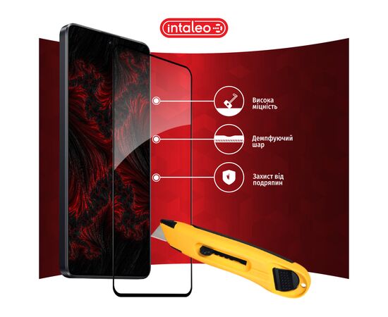Стекло защитное Intaleo Full Glue Xiaomi Poco M6 Pro Black (1283126589744), изображение 5 Стекло защитное Intaleo Full Glue Xiaomi Poco M6 Pro Black (1283126589744), изображение 5