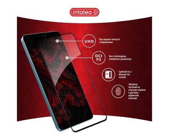 Скло захисне Intaleo Full Glue Xiaomi Redmi Note 13 Pro 5G Black (1283126583926), зображення 4 Скло захисне Intaleo Full Glue Xiaomi Redmi Note 13 Pro 5G Black (1283126583926), зображення 4