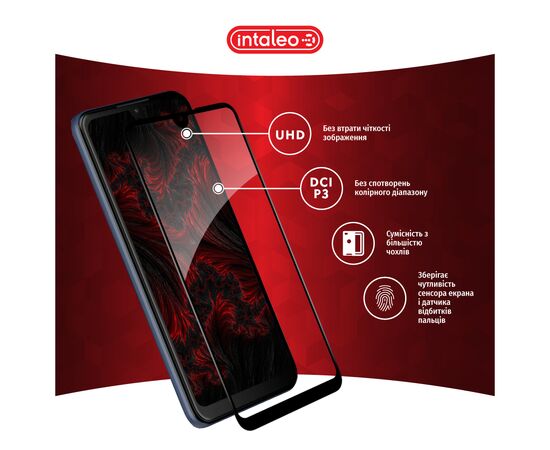 Скло захисне Intaleo Full Glue ZTE Blade L220 Black (1283126583360), зображення 4 Скло захисне Intaleo Full Glue ZTE Blade L220 Black (1283126583360), зображення 4