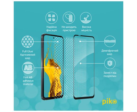 Стекло защитное Piko Full Glue MOTO G14 Black (1283126577789), изображение 3 Стекло защитное Piko Full Glue MOTO G14 Black (1283126577789), изображение 3