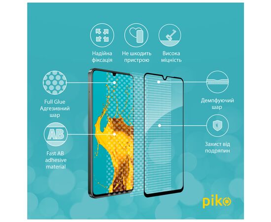 Стекло защитное Piko Full Glue Realme C61 Black (1283126594069), изображение 3 Стекло защитное Piko Full Glue Realme C61 Black (1283126594069), изображение 3