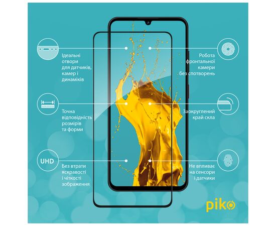 Стекло защитное Piko Full Glue Xiaomi 14T Pro Black (1283126603440), изображение 2
