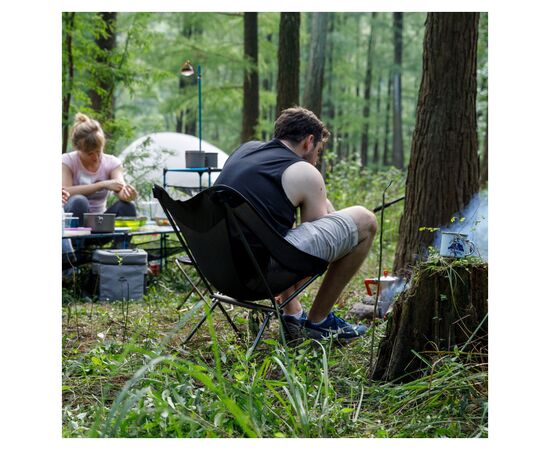 Кресло складное Naturehike Stellaluna L04 CNK2450JJ015, розмір M, чорне (6976023929410), изображение 7 Кресло складное Naturehike Stellaluna L04 CNK2450JJ015, розмір M, чорне (6976023929410), изображение 7
